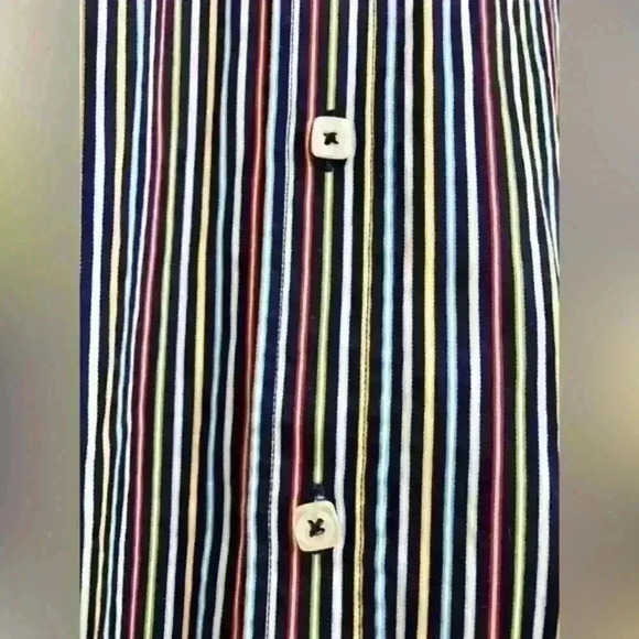Bugatchi Striped Button Down Size‎ Medium - Picture 4 of 11